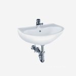 Lavabo rửa mặt treo tường men sứ TOTO LT240CS
