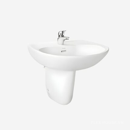 Kinh nghiệm chọn bồn rửa mặt cho phòng tắm nhỏ 17 Lavobo chân lửng treo tường TOTO LHT239CR