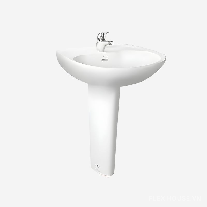 Chậu lavabo treo tường chân dài TOTO LPT239CR 1 Lavobo treo tường chân dài TOTO LPT239CR