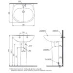 Lavobo chân treo tường chân dài TOTO LPT239CR