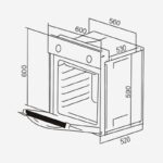 Lò nướng âm tủ đa chức năng CR-621E