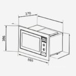 Lò vi sóng âm tủ kết hợp nướng Capri CR-TM25NSGB