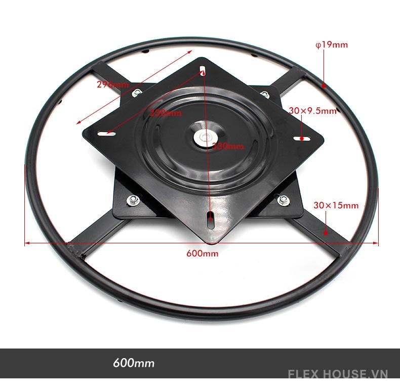Mâm xoay đa năng 360 độ cho đồ nội thất KY610 8 Mâm xoay đa năng 360 độ cho đồ nội thất KY610 13