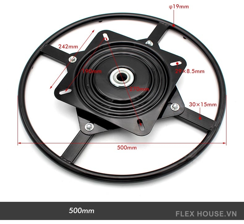 Mâm xoay đa năng 360 độ cho đồ nội thất KY610 6 Mâm xoay đa năng 360 độ cho đồ nội thất KY610 11