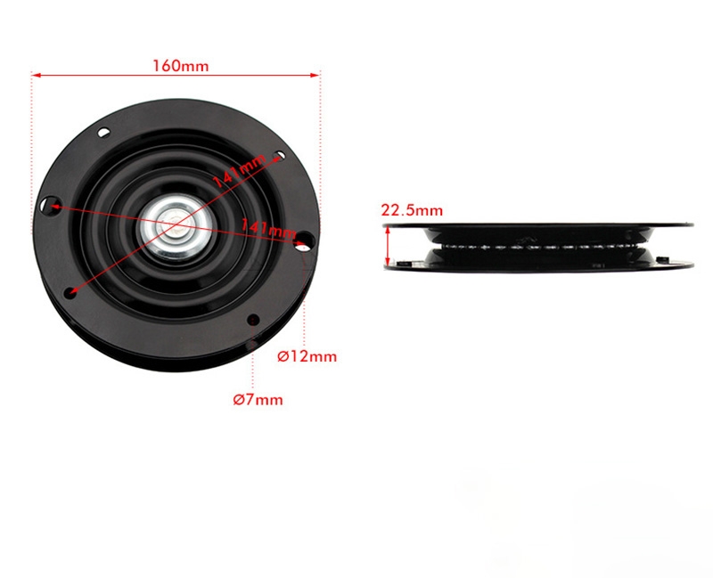 Mâm xoay tròn thép cán nguội cho đồ nội thất KY609 11