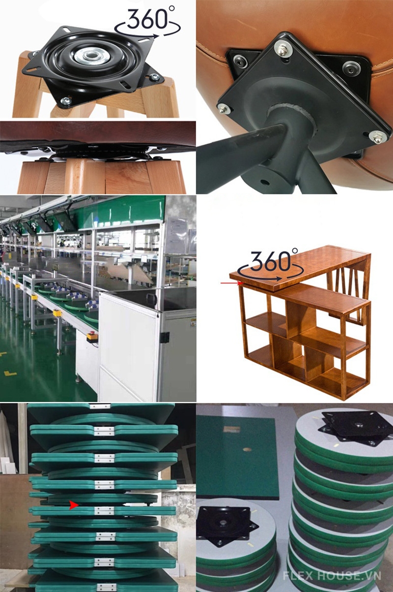 Mâm xoay tròn thép cán nguội đa năng KY601 7