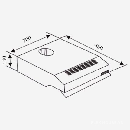 Máy hút mùi âm tủ cổ điển Capri CR-AFC7012MG