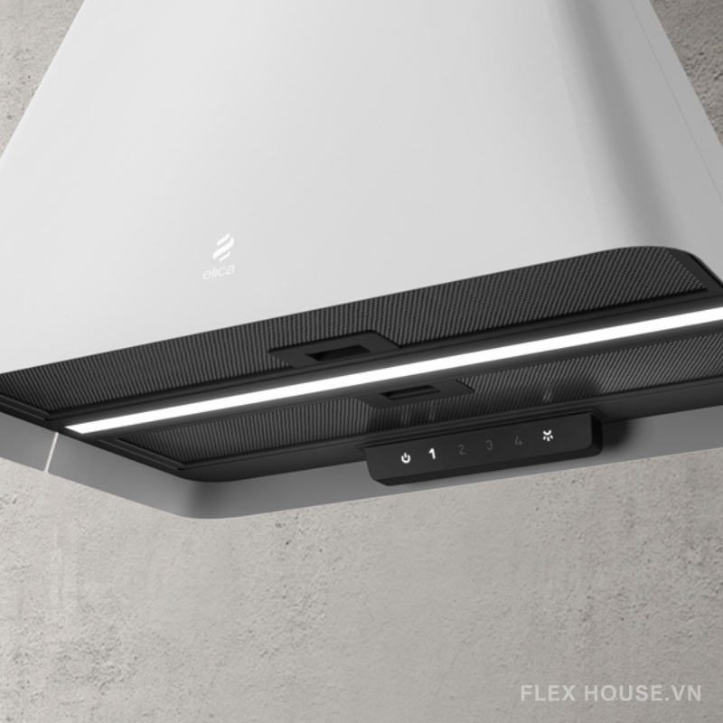 Máy hút mùi đảo đèn treo hiện đại Elica Ikona Light 7 Máy hút mùi đảo đèn treo hiện đại Elica Ikona Light