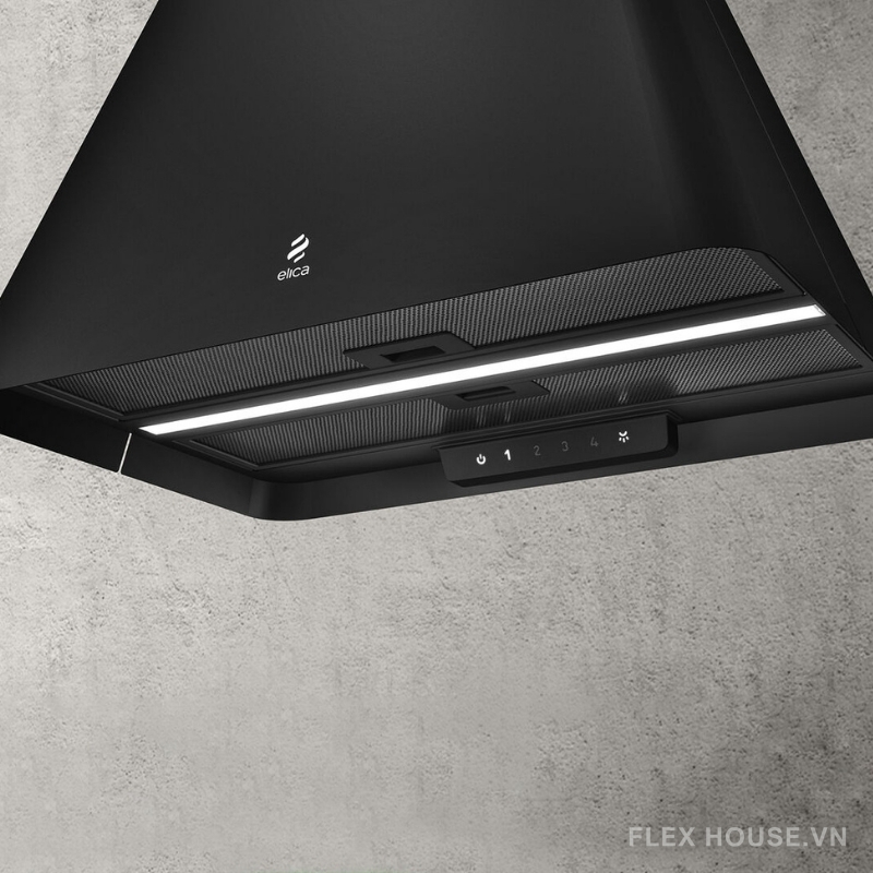 Máy hút mùi đảo đèn treo hiện đại Elica Ikona Light 9 Máy hút mùi đảo đèn treo hiện đại Elica Ikona Light