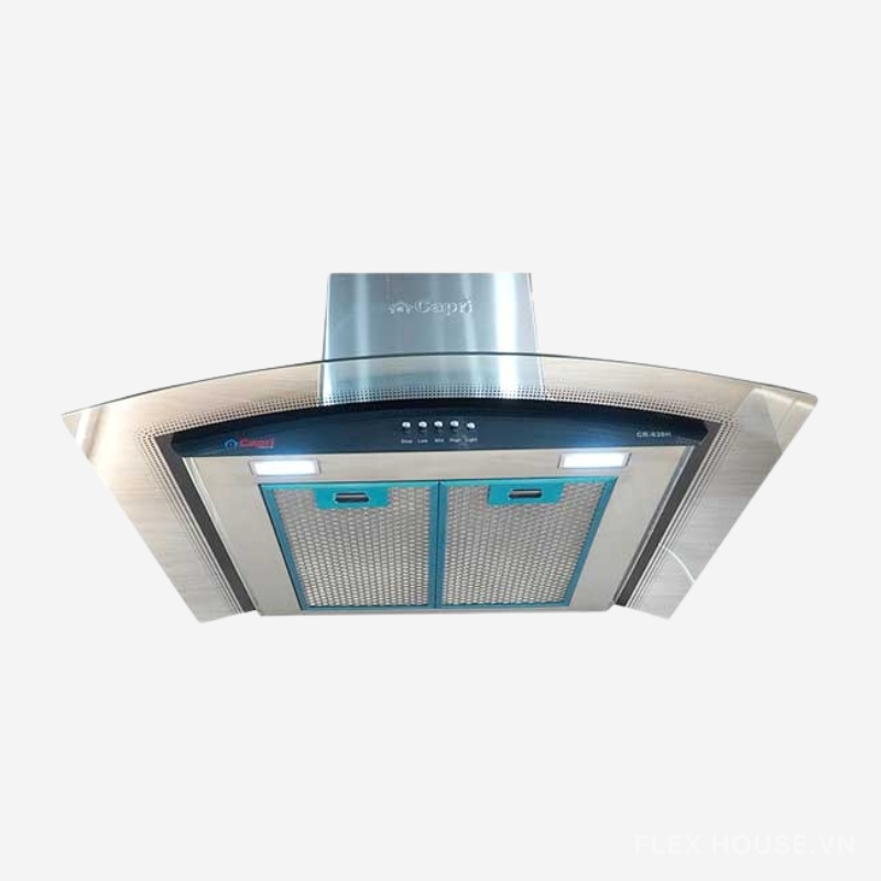 Máy hút mùi kính cong áp tường Capri CR-638H