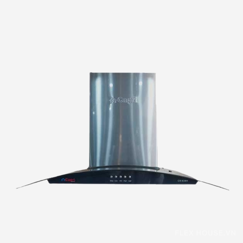 Máy hút mùi kính cong áp tường Capri CR-638H