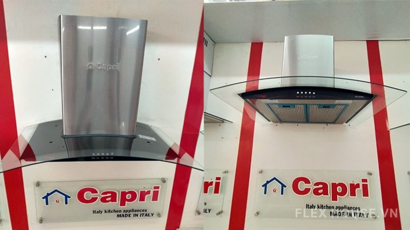 Máy hút mùi kính cong áp tường Capri CR-638H