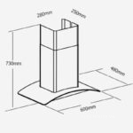 Máy hút mùi kính cong cảm ứng vẫy tay Capri CR-600H