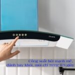 Máy hút và khử mùi kính cong Capri CR-607H