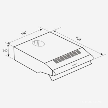 Máy hút và khử mùi trực tiếp Capri CR-290B