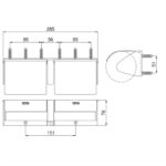 Móc treo cuộn giấy vệ sinh đôi TOTO GS714W
