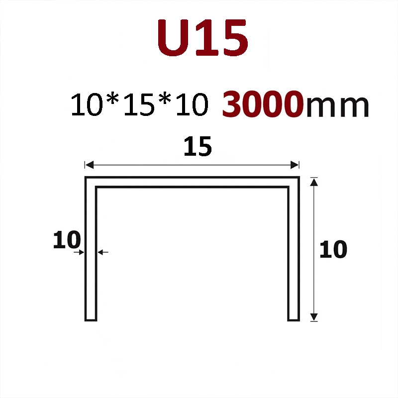 Nẹp chữ U 10x15x10mm trang trí bằng Inox cao cấp YCS-U15 (2) Nẹp chữ U 10x15x10mm trang trí bằng Inox cao cấp YCS-U15 2