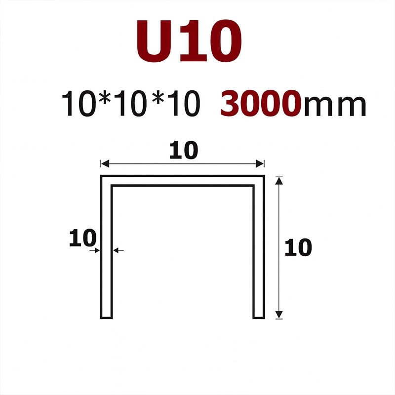 Nẹp chữ U 10x5x10mm trang trí bằng Inox cao cấp YCS-U10 (2) Nẹp chữ U 10x10x10mm trang trí bằng Inox cao cấp YCS-U10 3