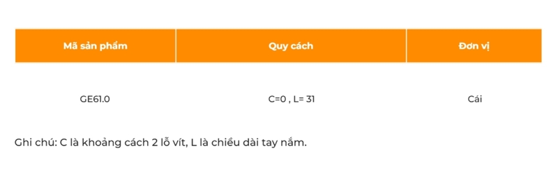 Núm tay nắm tủ cổ điển hợp kim kẽm Garis GE61.0