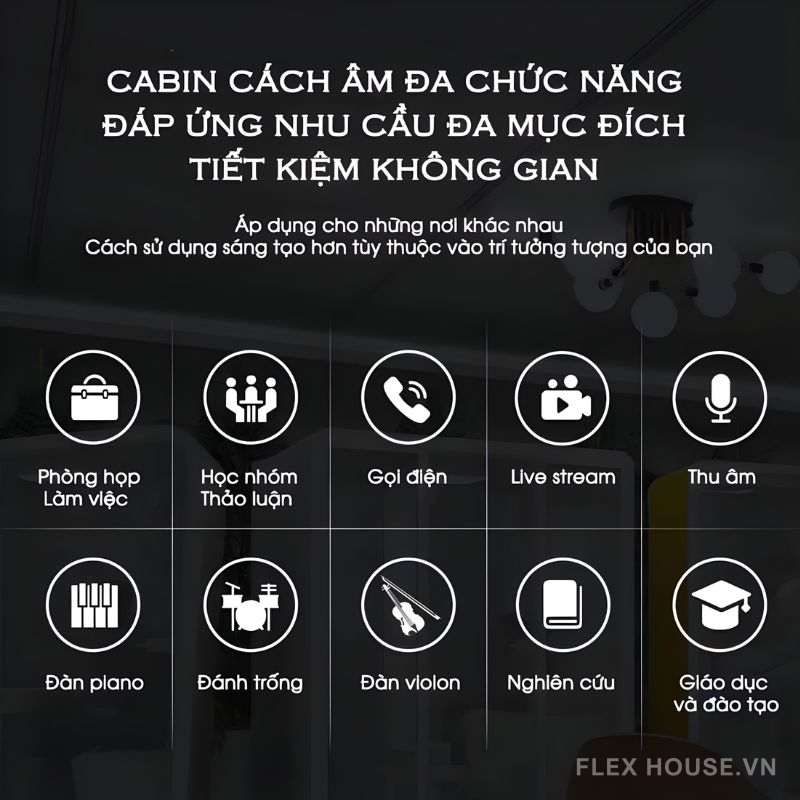 Phòng cách âm di động tiện lợi ZB-03 SL
