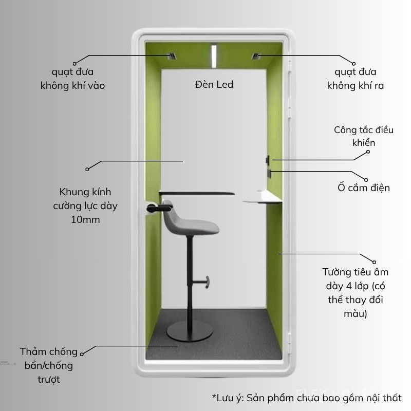 Phòng họp cách âm di động ZB-01 S