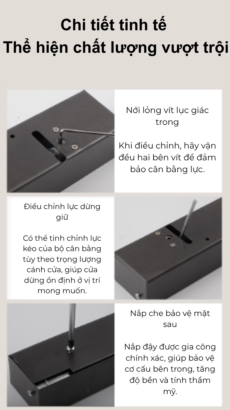 Phụ kiện cửa tủ trượt dọc thông minh YG296