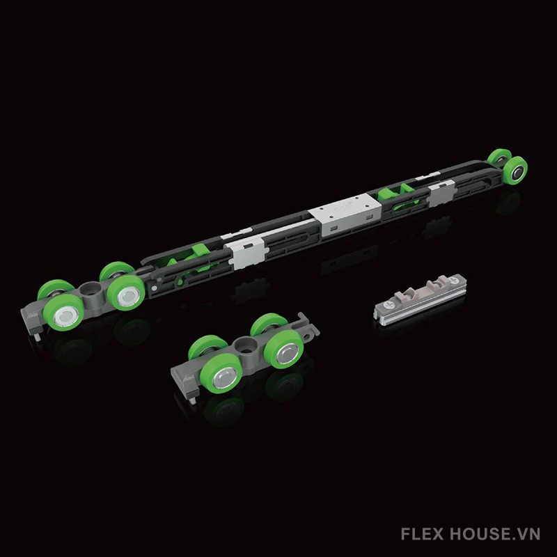 Phụ kiện ray âm giảm chấn cho cửa lùa gỗ 2 cánh CN122500A (2) Phụ kiện ray âm giảm chấn cho cửa lùa gỗ 2 cánh CN122500A 2