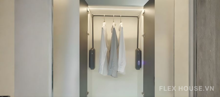 Tại sao ngày càng nhiều người chọn mua suốt treo quần áo nâng hạ bằng điện? 2 Suốt treo quần áo nâng hạ bằng điện