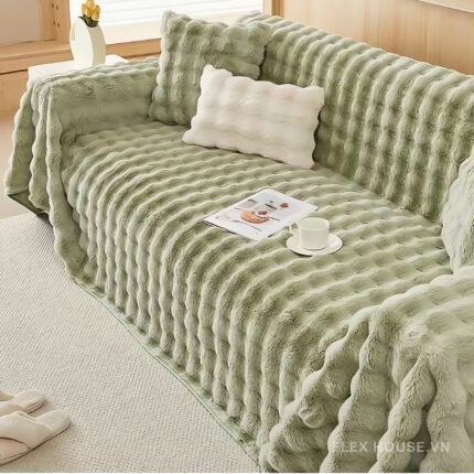 Tấm phủ ghế sofa đa năng vải nhung mền mịn PJ6658