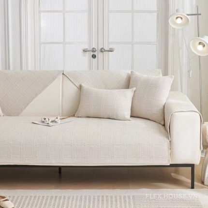 Tấm phủ ghế sofa vải cotton cao cấp PJ3067