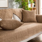 Tấm phủ ghế sofa vải lanh cotton dệt nổi PJ0717