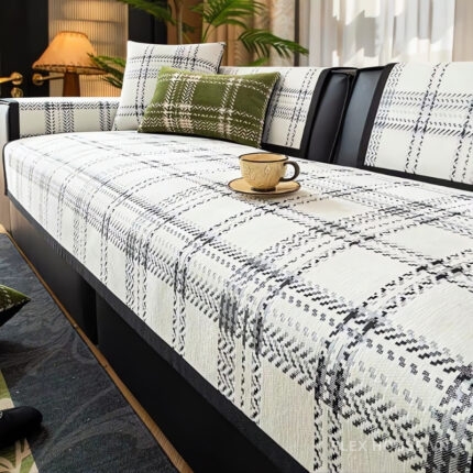 Tấm phủ ghế sofa vải nhung cao cấp chống trượt PJ4311