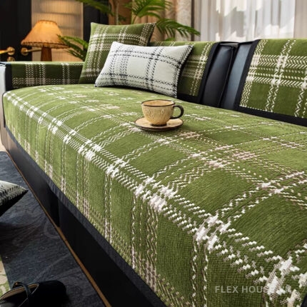 Tấm phủ ghế sofa vải nhung cao cấp chống trượt PJ4311