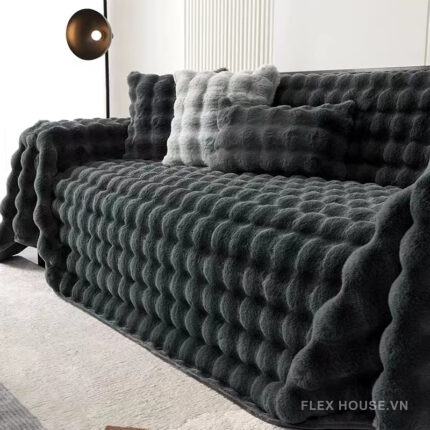 Tấm phủ ghế sofa vải nhung lông mềm PJ6659