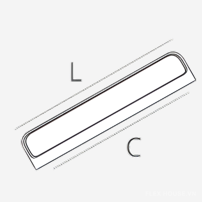 Tay nắm tủ âm cạnh vuông tối giản Garis GH80 (7) Tay nắm tủ âm cạnh vuông tối giản Garis GH80 (7)