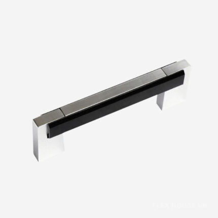 Tay nắm tủ cạnh vuông thân đen bóng Garis GH72