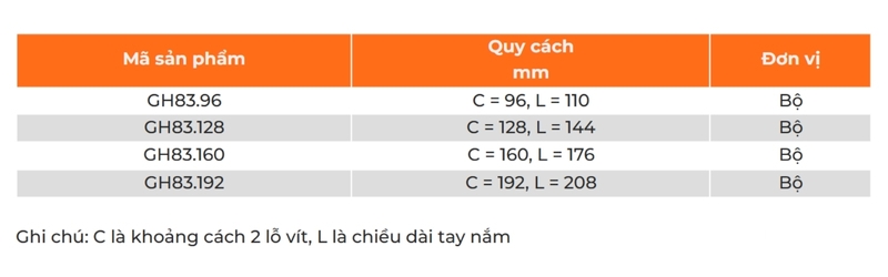Tay nắm tủ cao cấp ánh vàng đồng tinh tế Garis GH83