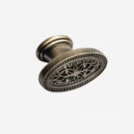 Tay nắm tủ dạng núm oval màu đồng Garis GE62.0