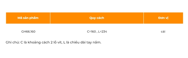 Tay nắm tủ thanh mảnh hợp kim nhôm Garis GH66.160 2 Tay nắm tủ kiểu thanh mảnh