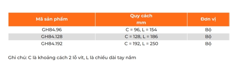 Tay nắm tủ màu champagne sang trọng Garis GH84 