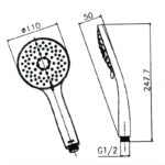 Tay sen 4 chế độ phun để lựa chọn Inax BF-SC9