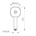 Tay sen phun massage tăng áp Inax BF-SC8