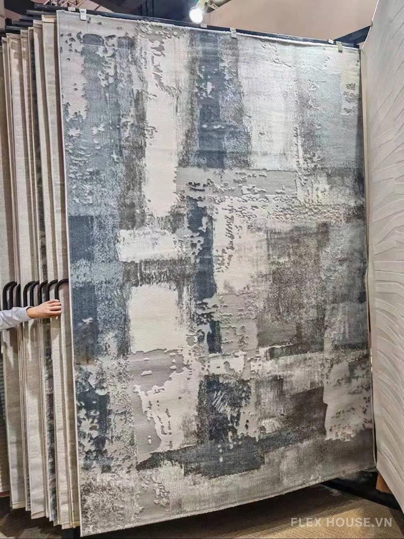 Thảm trải sàn phòng khách nghệ thuật trừu tượng YN-LL18 4