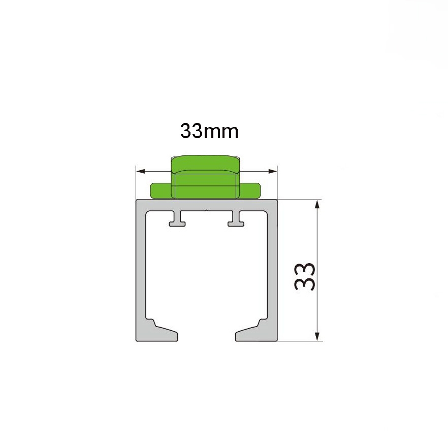 Thanh ray trên 2500mm hợp kim nhôm XNA150 1 Thanh ray trên 2500mm hợp kim nhôm XNA150 3