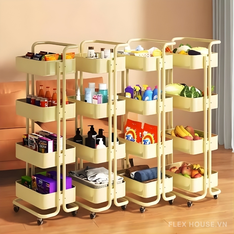 Trang Trí Góc Nhà Đẹp Và Tiện Nghi Với Kệ Xe Đẩy Di Động 12