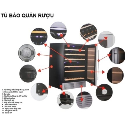 Tủ bảo quản rượu vang 46 chai Capri YH-32