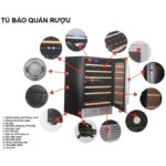 Tủ bảo quản rượu vang 51 chai Capri YH-51