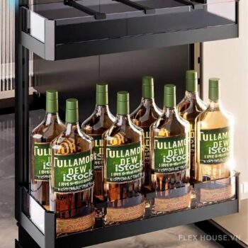 Tủ đồ khô cánh rút 2 tầng bản hẹp XS2