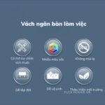 Vách ngăn bàn làm việc văn phòng GHO7168