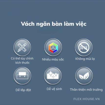 Vách ngăn bàn làm việc văn phòng GHO7168